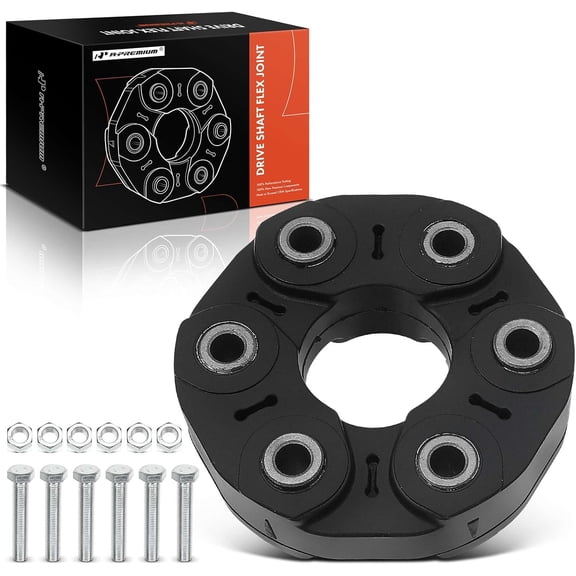 A-Premium Drive Shaft Coupler Flex Joint Propshaft Coupling Compatible with BMW BMW 1 2 3 4 5 6 7 Series, X3 X5 X6 X7 Z4, E82 E88 E90 E60 E70 E71 F22 F30 F31 F34, with accessory, Replace# 26117610061