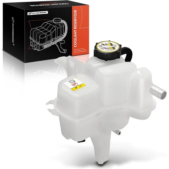 A-Premium Engine Coolant Overflow Recovery Reservoir Tank [with Cap & Sensor & Tubing] Compatible with Ford Escape 2001-2006 & Mazda Tribute 2001-2006 & Mercury Mariner 2005-2006 - Front