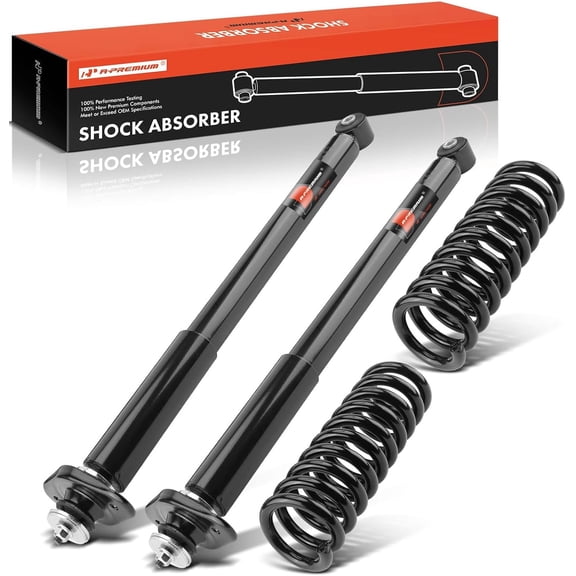 A-Premium Rear Active to Passive Suspension Conversion Kit Compatible with Dodge Charge 2006-2023, Magnum 2005-2008, RWD, 2-PC Set