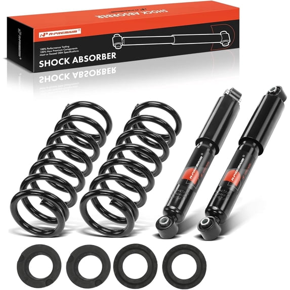 A-Premium Rear Air Spring to Coil Spring Conversion Kit Compatible with Nissan Armada 2005-2015 & Infiniti QX56 2004-2010, 4WD