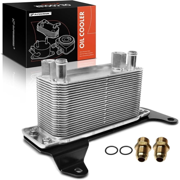 A-Premium Rear Automatic Transmission Oil Cooler Compatible with Dodge Ram 2500 2003-2009, Ram 3500 2004-2009, 5.7L 5.9L 6.7L, 24 Rows