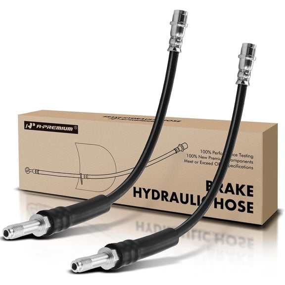 A-Premium Rear Brake Hydraulic Hoses Compatible with Select Mercedes-Benz Models - SLC300 2017-2019, SLK250 2012-2015, SLK300 2016, SLK350 2012-2016 - Replace# 1724280035(Pack of 2)