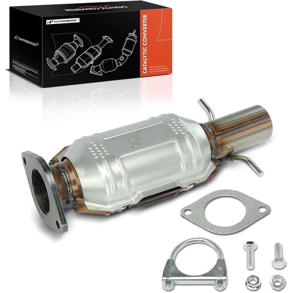 A-Premium Rear Catalytic Converter Kit Direct-Fit Compatible with Chevrolet Malibu 2008-2012 2.4L & Pontiac G6 2008-2010 2.4L & Saturn Aura 2008-2009 2.4L, EPA Compliant