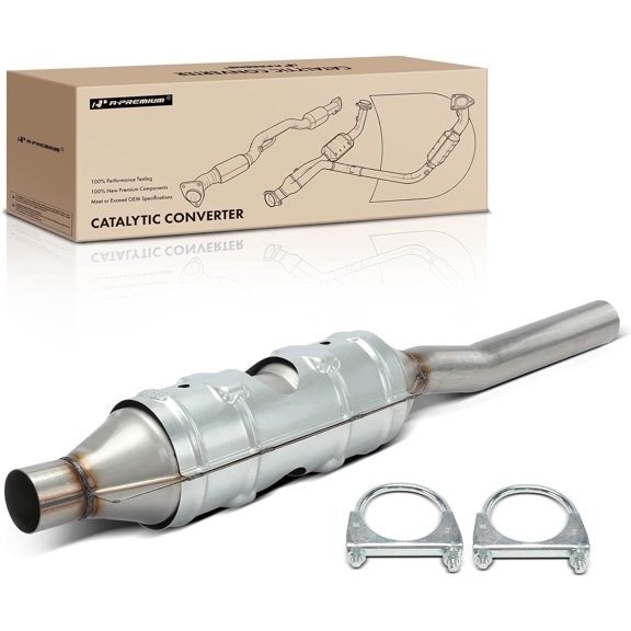 A-Premium Rear Catalytic Converter Kit Direct-Fit Compatible with Ford E-450 Econoline Super Duty 2000-2002, E-450 Super Duty 2003-2006, E-550 Super Duty 2003, 5.4L 6.8L, E.P.A. Compliant
