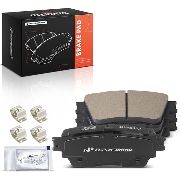 A-Premium Rear Ceramic Disc Brake Pads Set Compatible with Mitsubishi Models - Outlander 2018-2020, Outlander PHEV 2018-2022, Eclipse Cross 2018-2020 2022, 4 Pcs