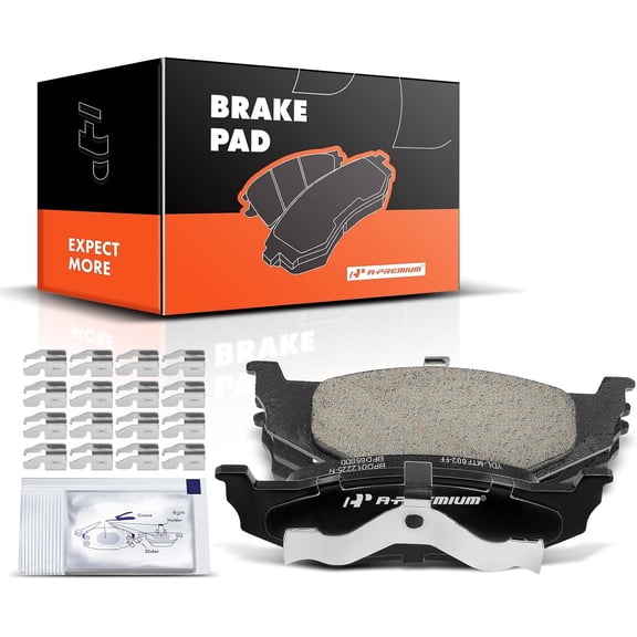 A-Premium Rear + Ceramic Disc Brake Pads Set Compatible with Select Chrysler, Dodge, Eagle, Plymouth Models - 300M Cirrus Concorde Intrepid LHS Neon PT Cruiser Sebring Intrepid Neon Stratus Neon