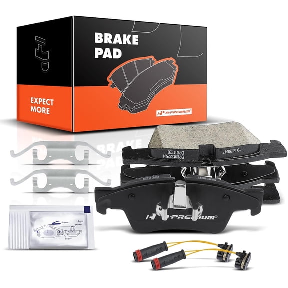A-Premium Rear Ceramic Brake Pads Set Compatible With Mercedes-Benz Models - G55 AMG, G63, G65, GL320, GL350, GL450, GL550, ML320, ML350, ML450, ML500, ML550, R320, R350, R500