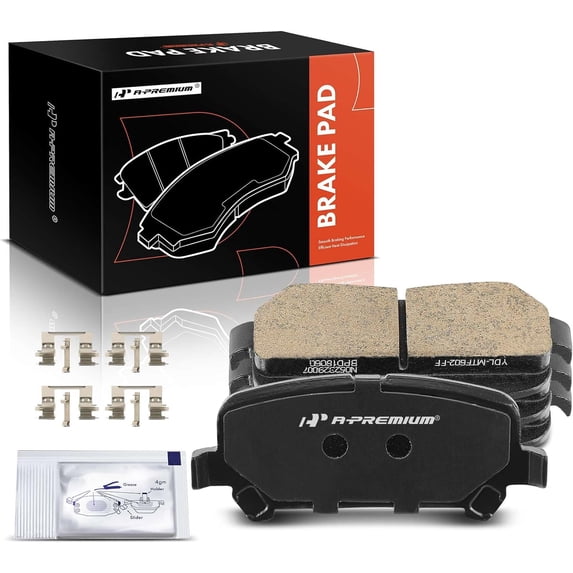 A-Premium Rear Ceramic Disc Brake Pads Set Compatible with Chevrolet Colorado 2015-2020 & GMC Canyon 2015-2020, 4 Pcs