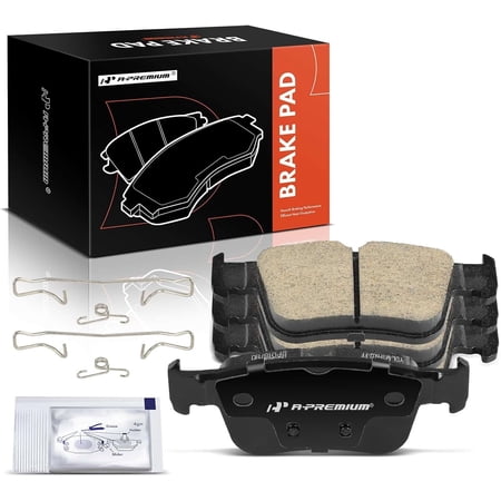 A-Premium Rear Ceramic Brake Pads Set Compatible with Honda Civic 2016-2022 & Acura RDX 2019-2022, Integra 2023, 4-Pack