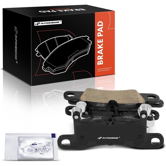 A-Premium Rear Ceramic Disc Brake Pads Set Compatible with Porsche and Volkswagen Models - Cayenne 2011-2018, Touareg 2011-2017, 4 Pcs