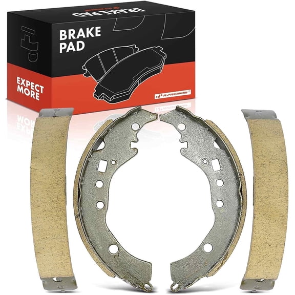 A-Premium Rear Ceramic Drum Brake Shoes Set Compatible with Select Toyota & Scion Models - Corolla 2009-2019 Prius C 2012-2019 xD 2008-2014 iQ 2013 4 Pcs