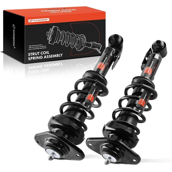 A-Premium Rear Complete Strut and Coil Spring Assembly Compatible with 2007-2015 Mini Cooper, 2008 2009 2010 2011 2012 2013 2014, 2-PC Set
