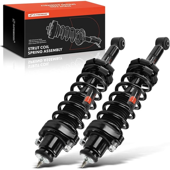 A-Premium Rear Complete Struts Compatible with Mitsubishi Outlander Sport 2011-2020, RVR 2011-2020 - 2x Replacement Suspension Shock Absorber with Coil Spring Assembly
