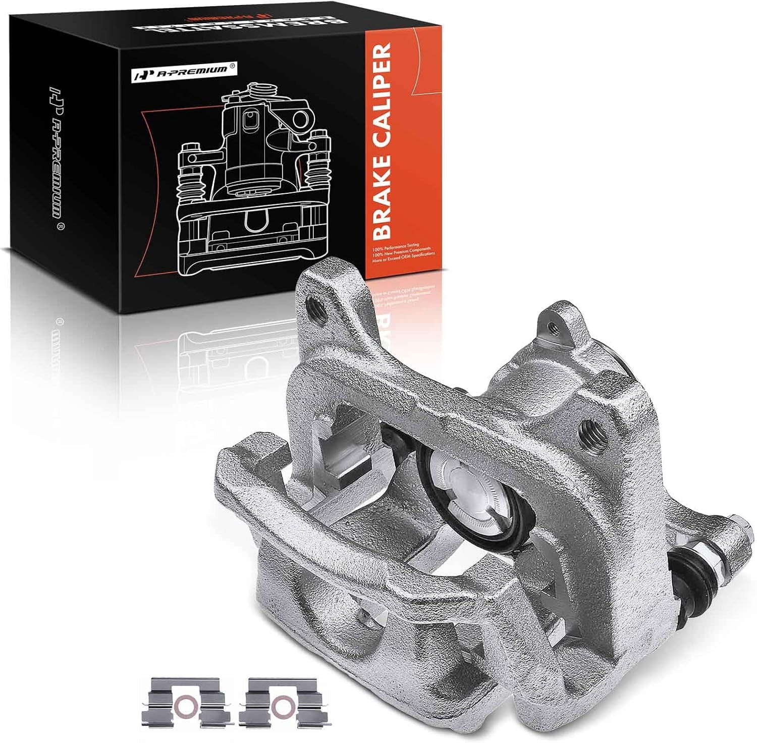 A-Premium Rear Disc Brake Caliper Assembly with Bracket Compatible with ...