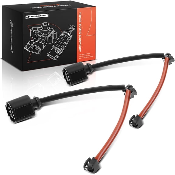 A-Premium Rear Disc Brake Pad Wear Sensors Compatible with Porsche Cayenne 2011-2018, Panamera 2010-2020, 2-PC Set