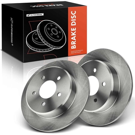 A-Premium Rear Disc Brake Rotors Compatible with Dodge Grand Caravan Chrysler Town & Country 1997-2007 Plymouth Voyager/Grand Voyager 2-PC Set