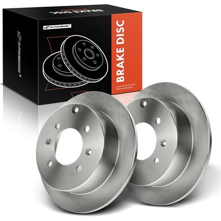 A-Premium 10.31 inch (262mm) Rear Vented Disc Brake Rotors Compatible with Select Hyundai and Kia Models - Sonata 1999-2005, Magentis 2001-2005, Optima 2001-2006, 2-PC Set