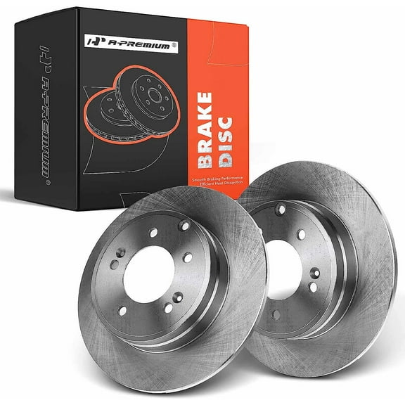A-Premium Rear Disc Brake Rotors Set Compatible with Hyundai Sonata 2005-2018 Tucson 2015-2017 Azera 2009-2017 Kia Optima 2011-2017 Cadenza 2-PC Set