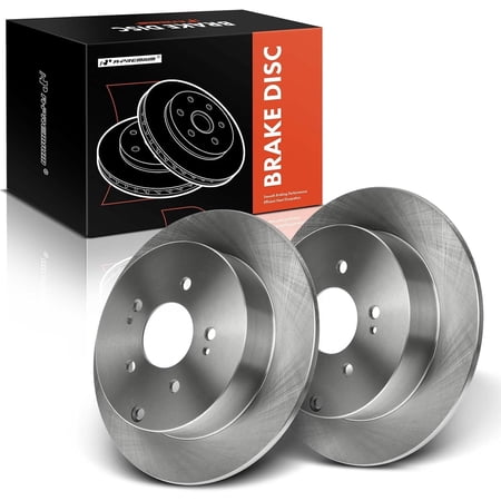 A-Premium Rear Disc Brake Rotors Set Compatible with Mitsubishi Endeavor 2004 2005 2006 2007 2008 2010 2011