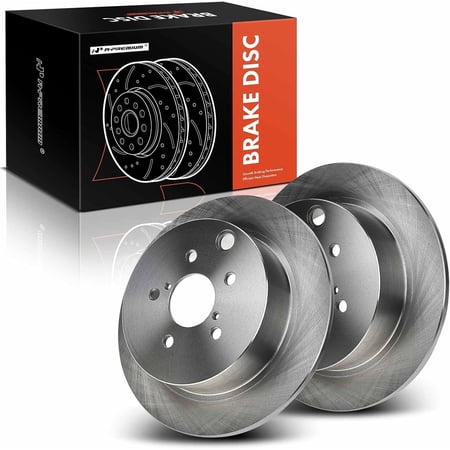 A-Premium Rear Disc Brake Rotors Set Compatible with Subaru Forester 2014-2018 Impreza 2012-2020 Crosstrek 2016-2020 XV Crosstrek 2013-2015