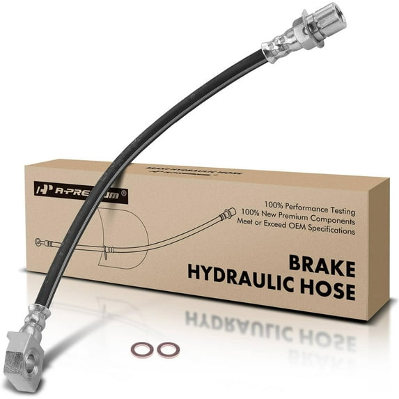 A-Premium Rear Driver Brake Hydraulic Hose Compatible with Select Ford and Mercury Models - Taurus 1991-1995, Sable 1992-1994, 3.0L 3.8L - Replace# F1DZ2A442A