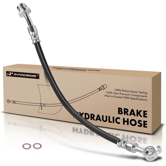 A-Premium Rear Driver Brake Hydraulic Hose Compatible with Select Kia Models - Optima 2014 2015 2016 - Replace# 587372T700
