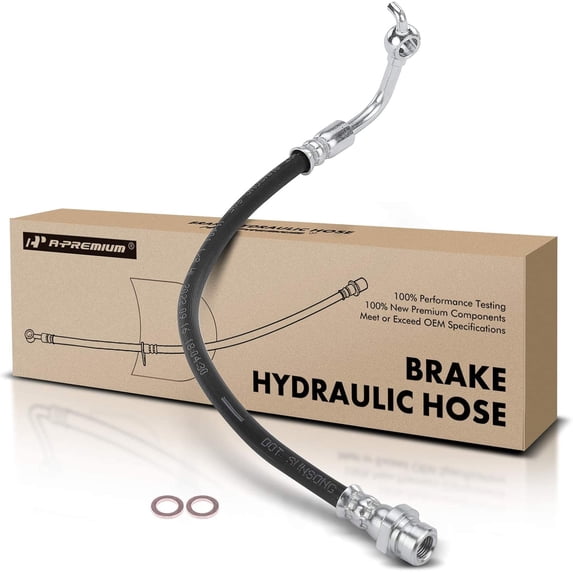 A-Premium Rear Driver Brake Hydraulic Hose Compatible with Select Kia Models - Soul 2014 2015 2016 2017 2018 2019 - Replace# 58737B2300