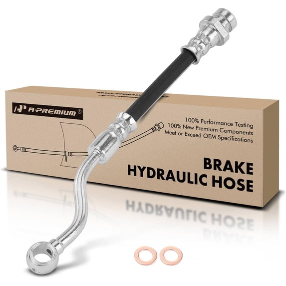 A-Premium Rear Driver Outer Brake Hydraulic Hose Compatible with Kia Models - Forte 2010-2013, Forte5 2012-2013, 2.0L 2.4L - Replace# 587371M300