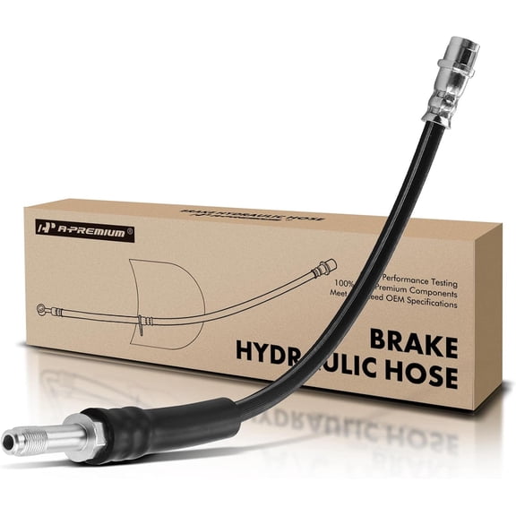 A-Premium Rear Driver or Passenger Brake Hydraulic Hose Compatible with Select Mercedes-Benz Models - SLC300 2017-2019, SLK250 2012-2015, SLK300 2016, SLK350 2012-2016 - Replace# 1724280035