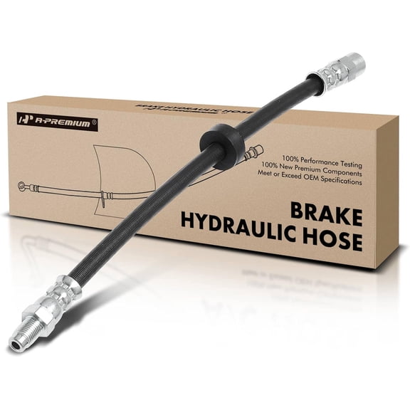 A-Premium Rear Driver or Passenger Brake Hydraulic Hose Compatible with Select Volvo Models - S60 2003-2006/2008-2009, V70 2005, XC90 2003-2014 - Replace# 306374729, 30714993