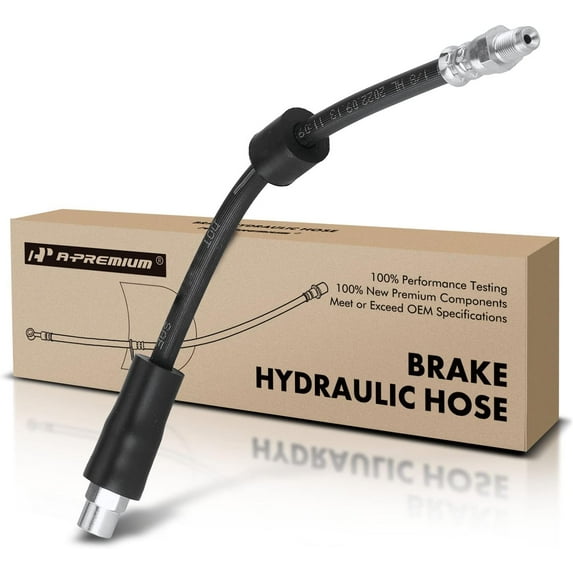 A-Premium Rear Driver or Passenger Outer Brake Hydraulic Hose Compatible with BMW Models - 525i 2001-2003 2.5L, 540i 1999-2003 4.4L, Wagon - Replace# 34301166248