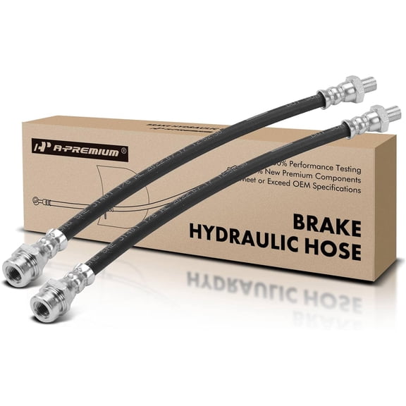 A-Premium Rear Driver and Passenger Outer Brake Hydraulic Hose Compatible with Select Nissan Models - Titan 2004-2015 - Replace# 46210ZV10A(Pack of 2)