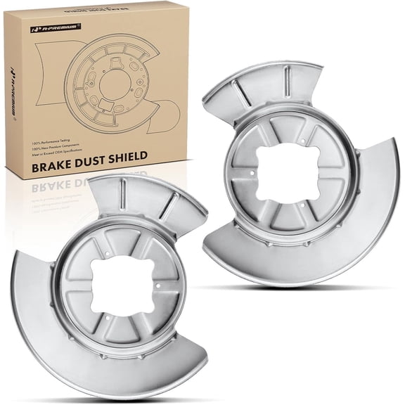 A-Premium Rear Driver and Passenger Side Brake Dust Shield Compatible with Select Tesla Models - Model S 2012-2021, Model X 2016-2021 - Replace# 600643200A, 2-PC Set