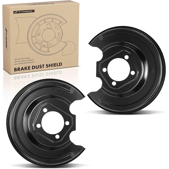 A-Premium Rear Driver and Passenger Side Brake Dust Shield Compatible with Select Toyota Models - Prius 2010-2015, Prius Plug-In 2012-2015, 1.8L - Replaces 4788212071, 4788112071, 2-PC Set