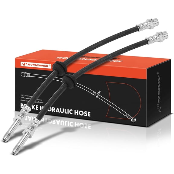 A-Premium Rear Driver and Passenger Side Brake Hydraulic Hose Compatible with Select BMW Models - 530e, 530i, 540i, 530e/530i/540d/540i/740e/740i/750i xDrive, 740i, 750i, 640i xDrive Gran Turismo, M8
