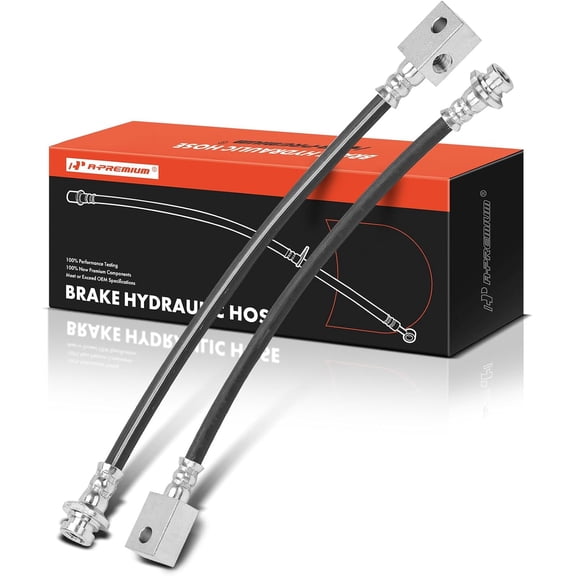 A-Premium Rear Driver and Passenger Side Brake Hydraulic Hose Compatible with Select Nissan Models - GT-R GTR 2009 2010 2011 2014 - Replace# 46211JF00D, 46211JF00B(Pack of 2)