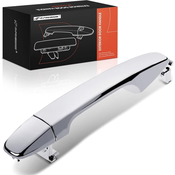 A-Premium Rear Driver or Passenger Side Exterior Door Handle Compatible with Toyota Prius, Sienna, Avalon, Venza & Subaru Outback, Forester, Impreza, Legacy & Scion tC, iQ, Without Smart Entry System