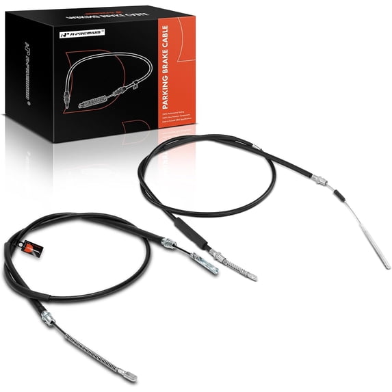 A-Premium Rear Driver and Passenger Side Parking Brake Cable Assembly Compatible with Chevrolet & GMC Models: Blazer 1998-1999/2002-2005, Jimmy 1998-2001, 2-Door, 2-PC Set - Replace# 15724602
