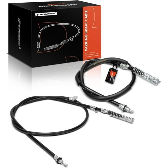 A-Premium Rear Driver and Passenger Side Parking Brake Cable Assembly Compatible with Ford, Lincoln and Mercury Models: Explorer 2002-2005, Aviator 2003-2005, Mountaineer 2002-2005, 2-PC Set