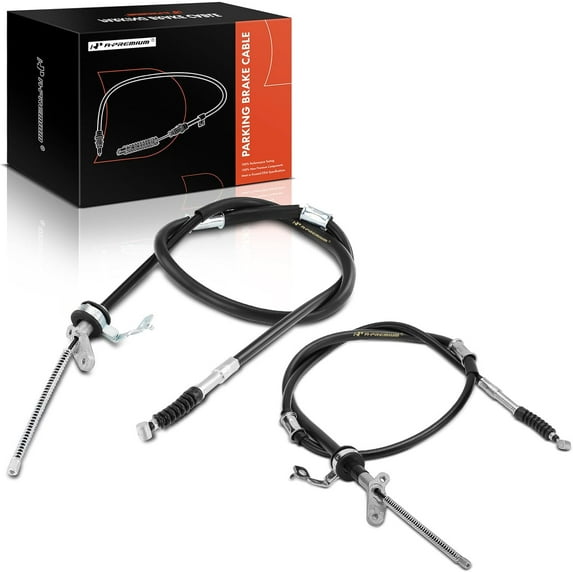 A-Premium Rear Driver and Passenger Side Parking Brake Cable Assembly Compatible with Toyota Models: RAV4 2004-2005, 2-PC Set - Replace# 4642042070, 4643042070