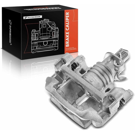 A-Premium Rear Driver Side Brake Caliper with Bracket