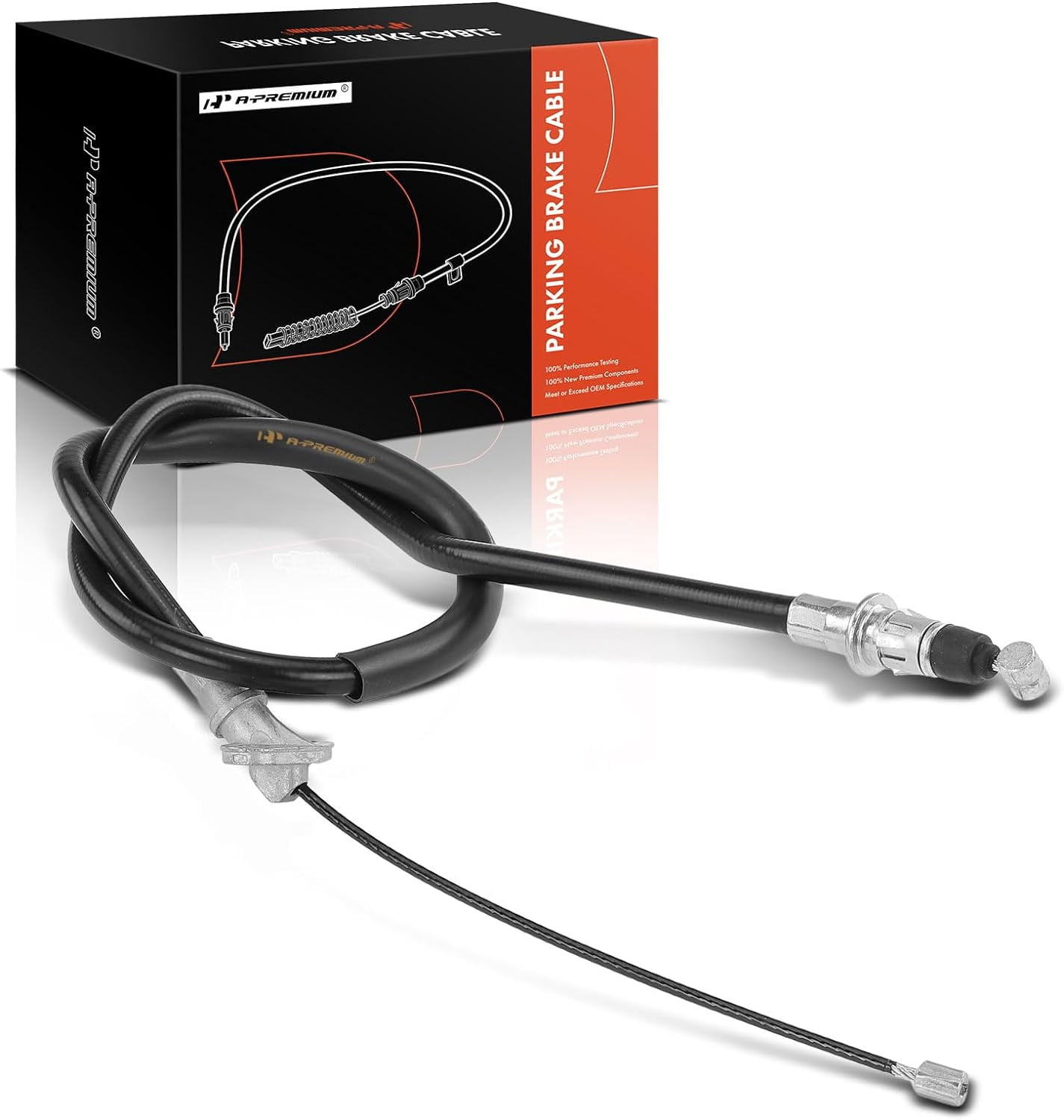 A-Premium Rear Driver Side Parking Brake Cable Assembly Compatible