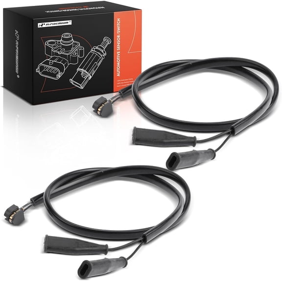 A-Premium Rear Driver and Passenger Brake Pad Wear Sensors Compatible with Porsche 928 1978-1986, 2-PC Set - Replace# 92861231301, 92861231305
