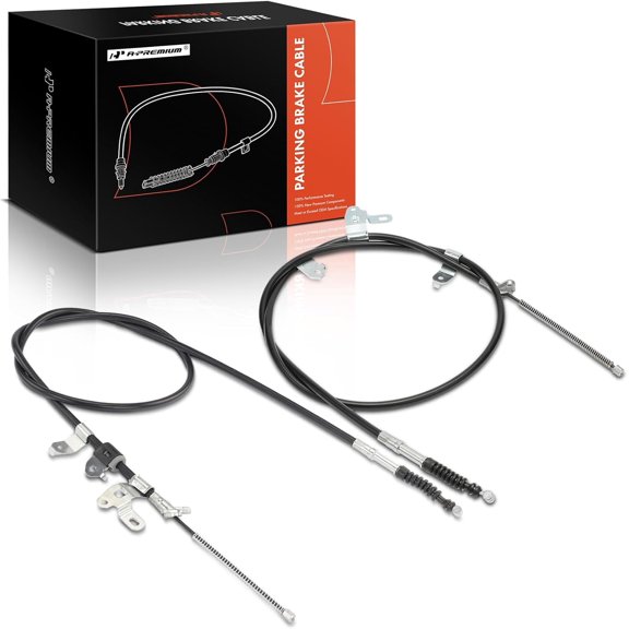 A-Premium Rear Driver and Passenger Side Parking Brake Cable Assembly Compatible with Toyota Models: Prius 2003-2008, 2-PC Set - Replace# 4643047050