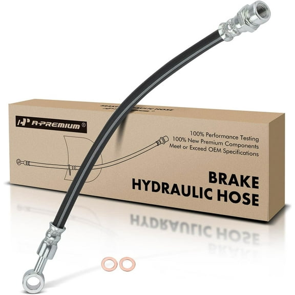 A-Premium Rear Driver or Passenger Brake Hydraulic Hose Compatible with Hyundai Models - Azera 2006-2011, Sonata 2006-2010 - Replace# 587440A000