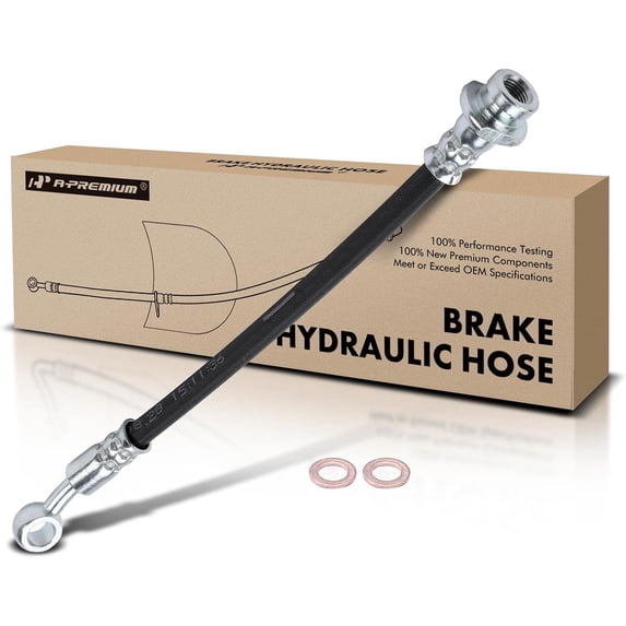A-Premium Rear Driver or Passenger Brake Hydraulic Hose Compatible with Select Suzuki Models - Kizashi 2010 2011 2012 2013 - Replace# 5157057L00