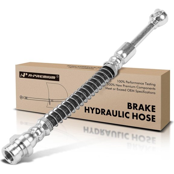 A-Premium Rear Driver or Passenger Outer Brake Hydraulic Hose Compatible with Select Kia Models - Soul 2010 2011 2012 2013 - Replace# 587382K300