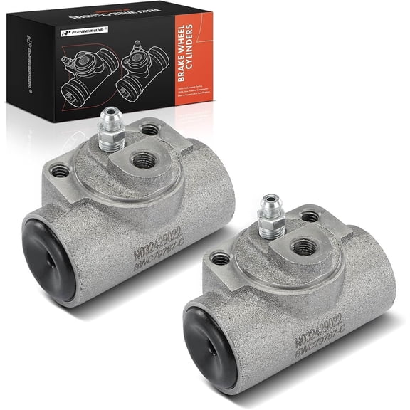 A-Premium Rear Drum Brake Wheel Cylinder Compatible with Select Dodge, Chevrolet, GMC & Workhorse Models - Ram 2500 3500, Suburban, Savana, R32, P30, C3500HD, K20 Pickup, P30, Express, 2-PC Set