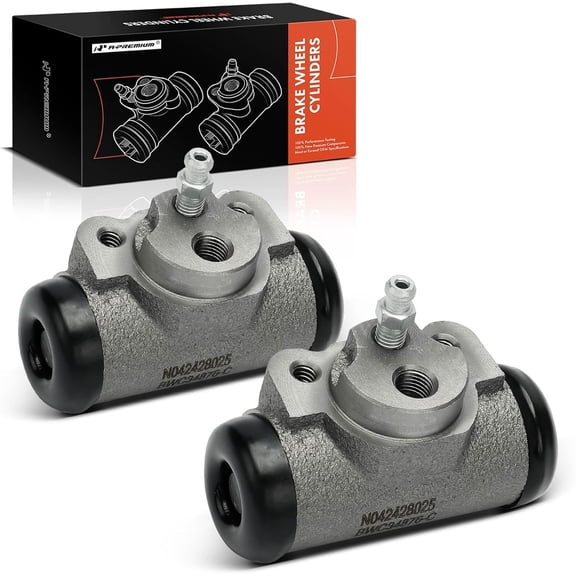 A-Premium Rear Drum Brake Wheel Cylinder Compatible with Select Ford, Dodge, Mazda, Mercury, Plymouth and American Motors Models - Mustang, Ranger, Thunderbird, Falcon, Fairmont, Granada, 2-PC Set