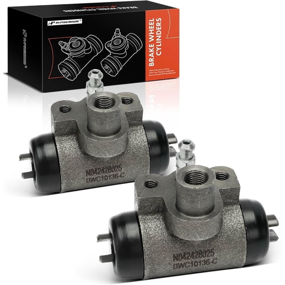 A-Premium Rear Drum Brake Wheel Cylinder Compatible with Select Nissan Models - Sentra 2007-2012, Versa 2007-2012, Cube 2009-2014, 2-PC Set - Replace# 44100ET000
